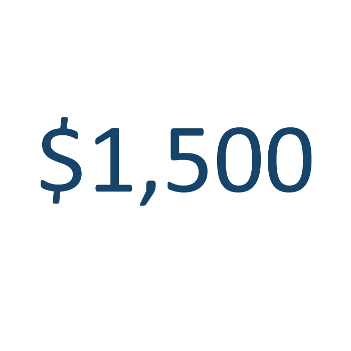 Cupón de regalo de $1,500 mxn